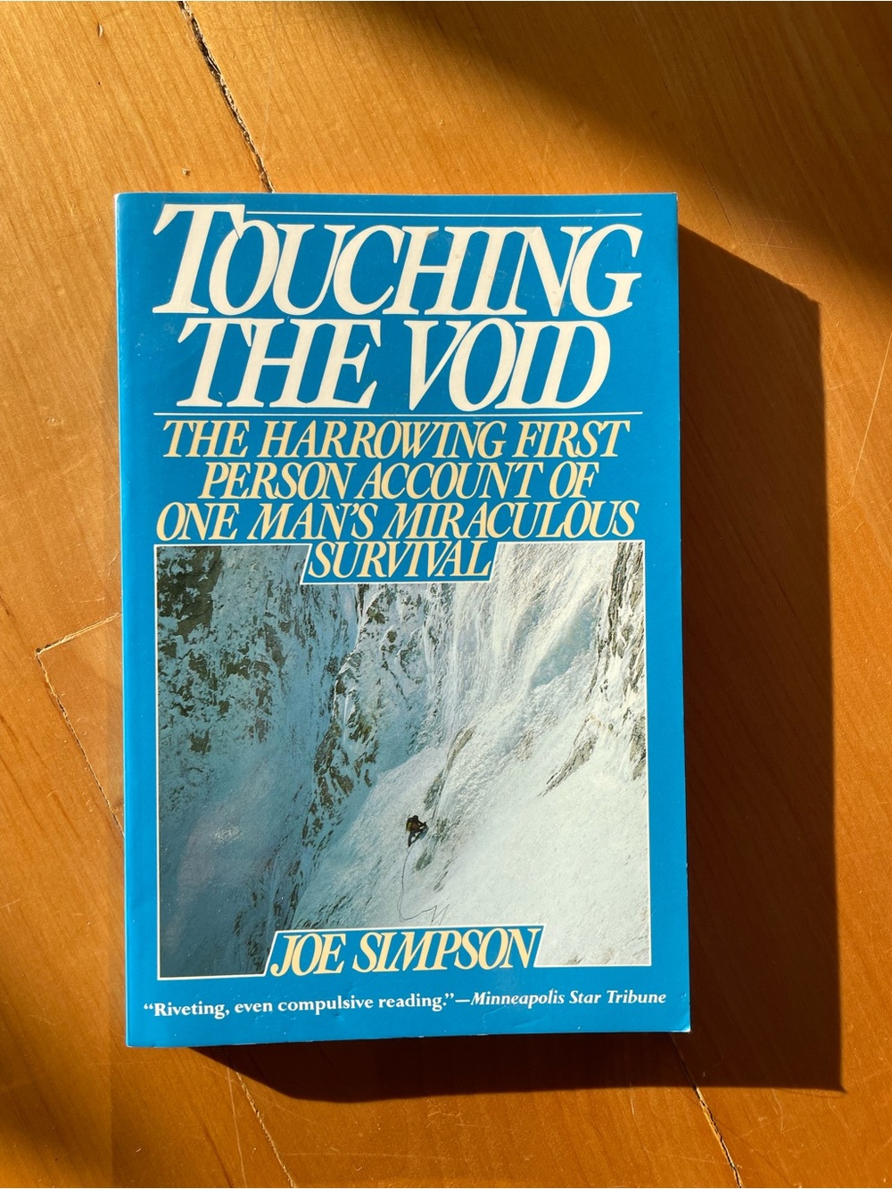 Touching The Void by Joe Simpson - softcover climbing book